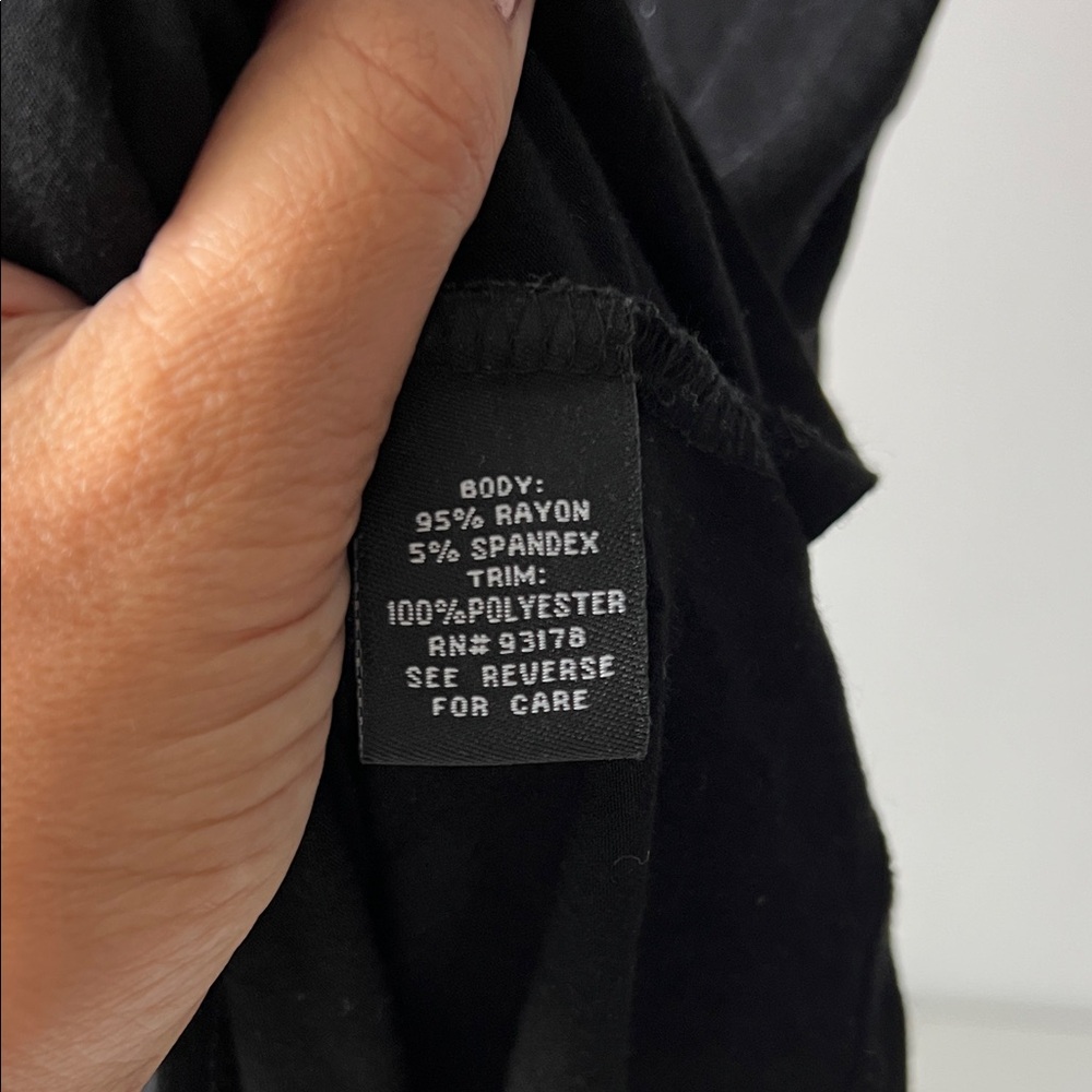 Grace Black Ruffle Tank Top - Picture 5 of 5
